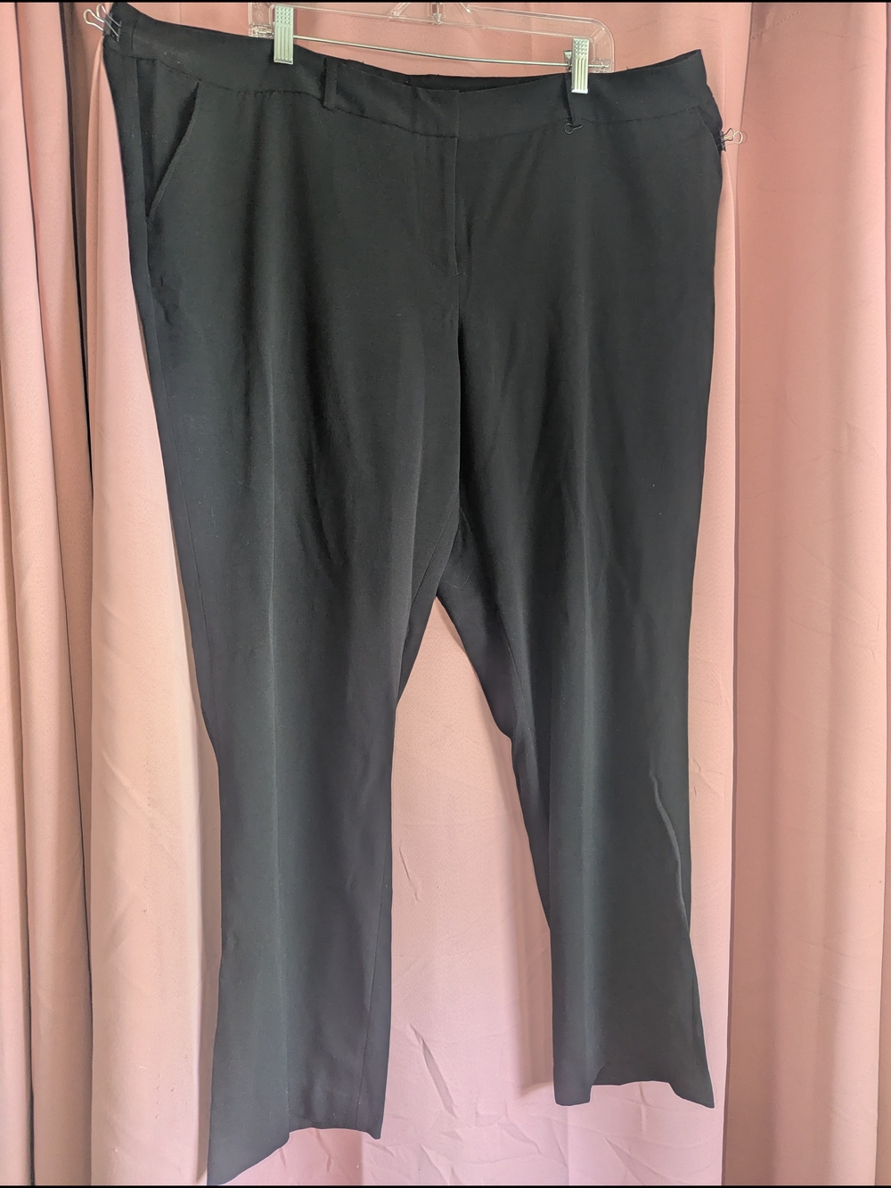 LANE BRYANT Black Straight Leg Trousers 24A